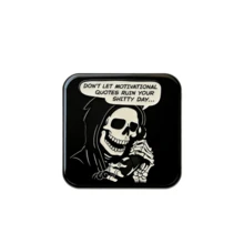 Funny Skeleton Badge Set - Gothic Skull Pins For Backpacks, Jeans & Home Decor - Edgy Meme Accessories - Skull - View 13