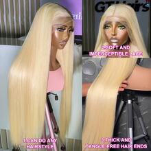 200% Density Pre Cut Glueless Wigs Blended Human Hair Ready To Wear And Go Preplucked Straight 5x5 Lace Closure Wig High Density 13x4 5x5 Human Hair For Women Blode Hair - S613 - View 8