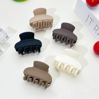 小号弯头发夹套装 - 强力夹持发夹，轻松打造各种发型，适合日常佩戴和办公造型，完美固定刘海和半丸子头，百搭配饰，可与休闲装束完美搭配，忙碌日子里快速造型的必备单品