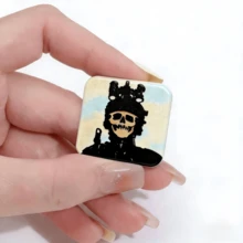 Funny Skeleton Badge Set - Gothic Skull Pins For Backpacks, Jeans & Home Decor - Edgy Meme Accessories - Skull - View 6