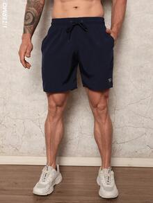 Men's Shorts With Lycra, Sizes 36 To 48 (Tactel Elastane), Gym, Beach, Pool, Crossfit - Marine - View 5