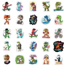 50 Peças Adesivos Legais de Dinossauro para Adultos e Adolescentes, Decalques de Vinil de Dinossauro para Garrafas de Água, Laptops, Skates, Guitarras, Capas de Telefone, Bagagem, Adesivos Impermeáveis Divertidos para Lembrancinhas de Festa, Decorações DIY, Presentes com Tema de Dinossauro Engraçados, Adesivos Engraçados, Suprimentos para Scrapbook, Adesivos para Laptop - 1 Set - Visão 5