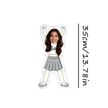 Personalized Face Cushion, Purple Dress, Customized Body Pillow, Unique And Interesting. Suitable For Father's Day, Mother's Day, Halloween, Christmas, Christmas Eve, Valentine's Day, Birthday, Personalized Day, Veteran's Day, Thanksgiving, Easter, April Fool's Day, Carnival, Ramadan, Eid Al-Fitr, Eid Al-Adha, National Day, Etc. - GO! Skirt - View 14