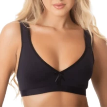 Kit 3 Sutiã Sem Bojo Feminino Alça Acolchoada Lingerie Conforto Sustentação Reforçado Moda Íntima - Lavagem Média - Visão 4