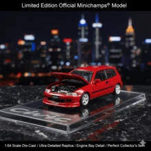 MINICHAMPS BM Creations 1:64 限量版 787B + Civic EG6 右舵车型，带可开启引擎盖 - 彩色 - 查看 5