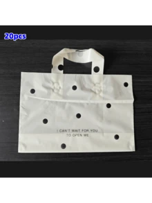 100个/套 节日服装包装袋，女士购物袋，加厚防水便携大容量手提袋；户外旅行日常必备手提包。装饰礼品包装袋，高端包装袋，可重复使用包装袋，适用于节日、新年、婚礼、派对、购物、生日礼物、聚会礼物等各种场合。 - 彩色 - 查看 10