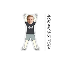 Personalized Face Cushion, Purple Dress, Customized Body Pillow, Unique And Interesting. Suitable For Father's Day, Mother's Day, Halloween, Christmas, Christmas Eve, Valentine's Day, Birthday, Personalized Day, Veteran's Day, Thanksgiving, Easter, April Fool's Day, Carnival, Ramadan, Eid Al-Fitr, Eid Al-Adha, National Day, Etc. - GO! Short-sleeved Shirt - View 17