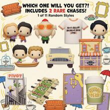 Warner Bros Friends Officially Licensed Blind Bag Keychain (1PC)-3D Foam Blind Box Figure Bag Clip&Charm Zipper Pull Keyring Backpack Accessories Collectible Gift- - Multicolor - View 1