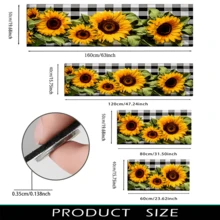 1pc Sunflower Pattern Area Rug, Decorative Carpet For Home, Kitchen, Bathroom, Laundry Room, Home Decor, Autumn & Winter - Multicolor - View 5