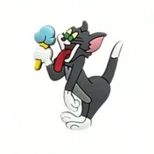 Warner Bros Bộ 1 móc khóa giày hình Tom và Jerry dễ thương, làm từ chất liệu PVC, thích hợp để trang trí túi đi biển, phụ kiện chuột Tom và Jerry mini đáng yêu, móc khóa giày, quà tặng nhỏ cho tiệc sinh nhật, phụ kiện trang phục dự tiệc, áp dụng cho giày và dép, lý tưởng làm quà tặng cho trẻ em và trang trí giày - Móc khóa giày hoạt hình vui nhộn, giày dép cá nhân hóa - Nhiều màu - Xem 9