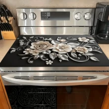 1pc 3D Floral Design Absorbent Drying Mat, New Waterproof Kitchen Counter Drying Pad, Soft Silicone Non-Slip Quick Dry Mat For Kitchen Counter, Coffee Maker, Etc. - FULSD253 - View 8