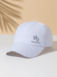 1 pieza Gorra de béisbol minimalista y versátil de moda "NOBLE SPORT Equestrian", adecuada para deportes al aire libre, gran regalo para familiares y amigos, para todas las estaciones - Gorra de béisbol - Ver 10