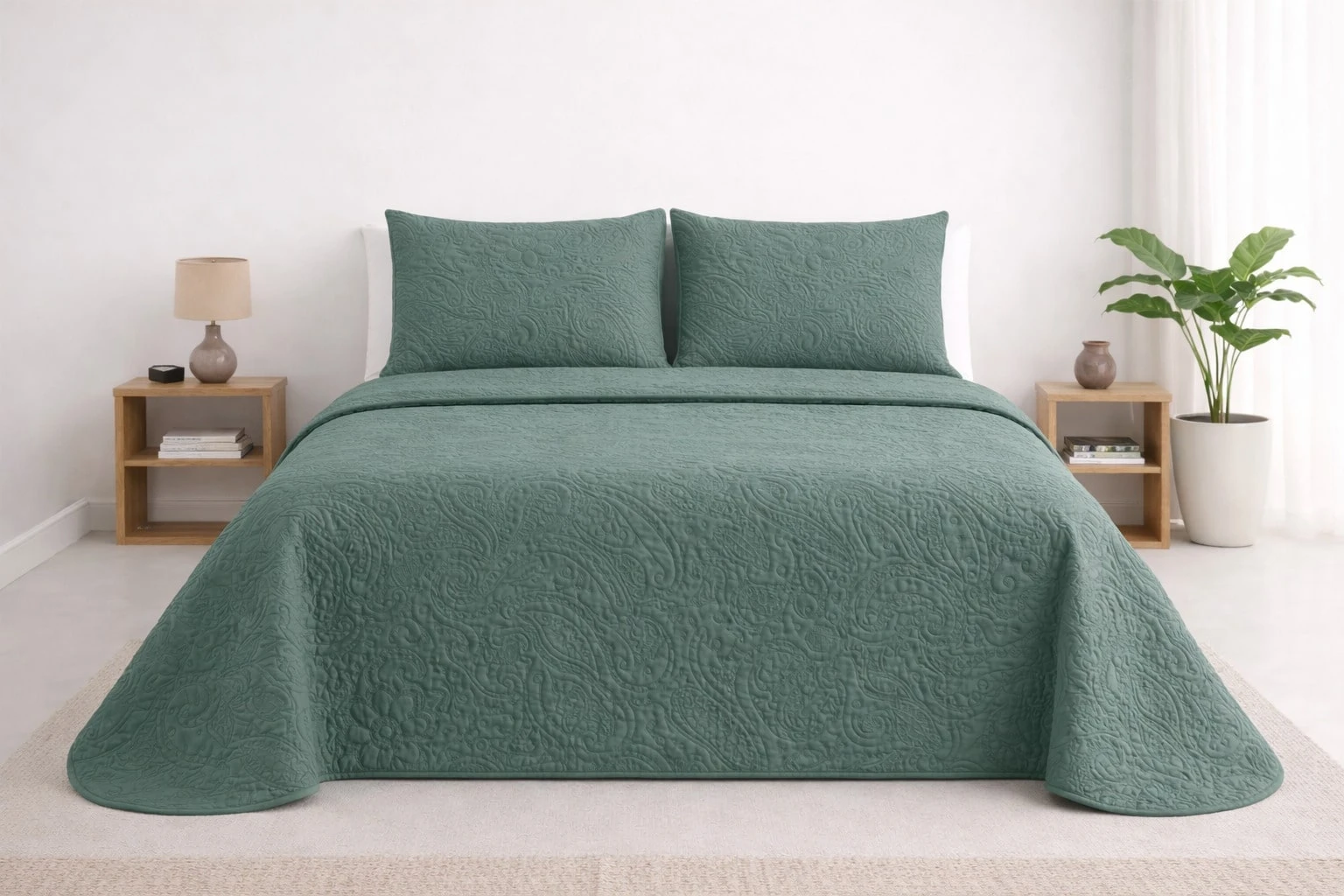 Estampado Floral Verde Oscuro