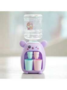 1pc Cute Animal Shaped Children's Water Dispenser Toy, Press To Dispense, Can Be Used As Juice/Beverage Maker, Sticker Randomly Included - Multicolor - View 10