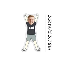 Personalized Face Cushion, Purple Dress, Customized Body Pillow, Unique And Interesting. Suitable For Father's Day, Mother's Day, Halloween, Christmas, Christmas Eve, Valentine's Day, Birthday, Personalized Day, Veteran's Day, Thanksgiving, Easter, April Fool's Day, Carnival, Ramadan, Eid Al-Fitr, Eid Al-Adha, National Day, Etc. - GO! Short-sleeved Shirt - View 14