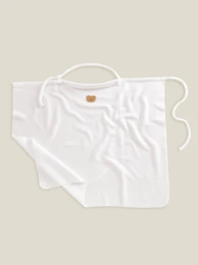 1pc Nursing Cover With Bear Patch, Rigid Support Ring, Nursing Apron, Multi-Functional Car Seat Canopy, Oeko-Tex Certified - Multicolor - View 3