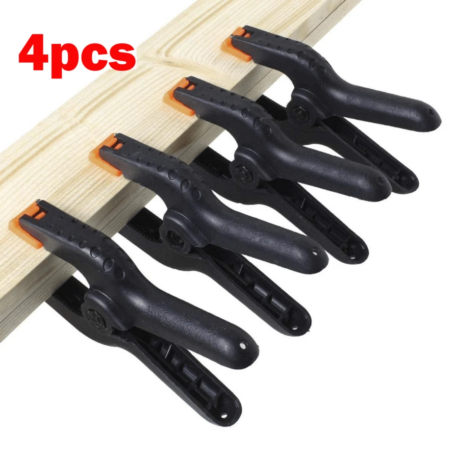4PCS Large Spring Clamps 9 " Set Heavy Duty Market Tarpaulin Quick Grip Clips - B - Ver 1