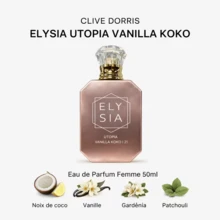 Fragrance World CLIVE DORRIS ELYSIA UTOPIA VANILLA KOKO Eau De Parfum For Women 50ml - 花卉印花 - 查看 3