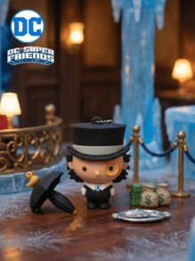 Warner Bros Móc khóa túi bí ẩn DC Series được cấp phép chính thức (1 chiếc) - Móc khóa xốp 3D, hộp bí ẩn, hình nhân vật, kẹp túi & phụ kiện, móc kéo khóa, móc chìa khóa, phụ kiện ba lô, quà tặng sưu tầm - Superman,  Quinn, Penguin, Joker, Wonder Woman, Batman, Flash, Green Lantern - Nhiều màu - Xem 2