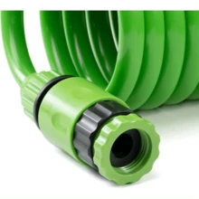 Kynley 7.5/10/15米柔性花園軟管，可伸縮螺旋軟管，帶噴槍，7種澆水功能，綠色，適用於花園、露台、陽台 ✅ 48/72小時內送達西班牙 - 10米 - 查看 2