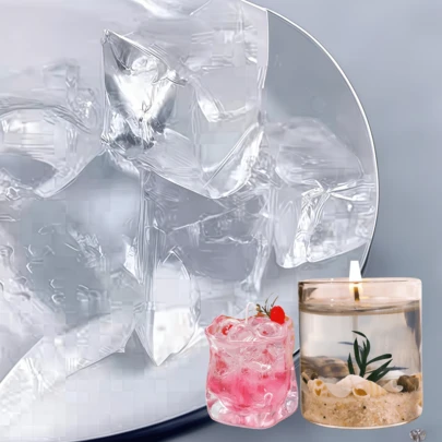 100g/500g/1000g/2000g Natural Transparent Jelly Wax Blocks, Transparent Candle Making Material, Natural Raw Crystal Wax, Smokeless Wax For DIY Handmade Candles