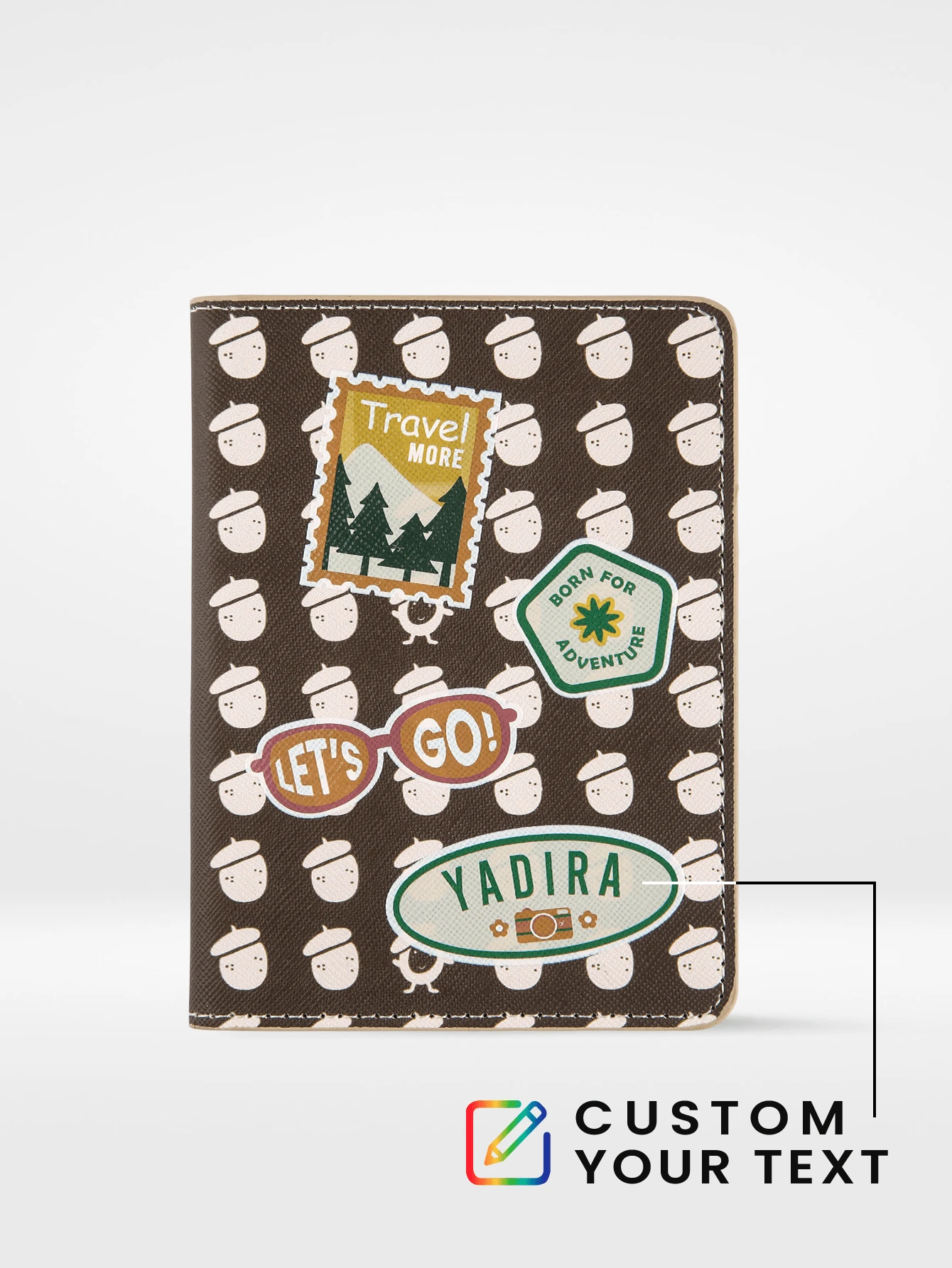 1 chiếc bao đựng hộ chiếu in tên tùy chỉnh, thiết kế hoạt hình và huy hiệu độc đáo, thẻ du lịch cá nhân hóa, ví đựng hộ chiếu và tài liệu thời trang - Món quà độc đáo cho sinh nhật, ngày lễ, đồ dùng cần thiết cho kỳ nghỉ, đồ dùng đi biển. - Nhiều màu - Xem 1