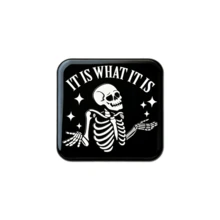 Funny Skeleton Badge Set - Gothic Skull Pins For Backpacks, Jeans & Home Decor - Edgy Meme Accessories - Skull - View 14