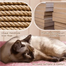 Butterslay 1PC Modern Cat Tree Cat Tower Cat House With Scratching Posts For Small Medium Cats - Hồng - Xem 3