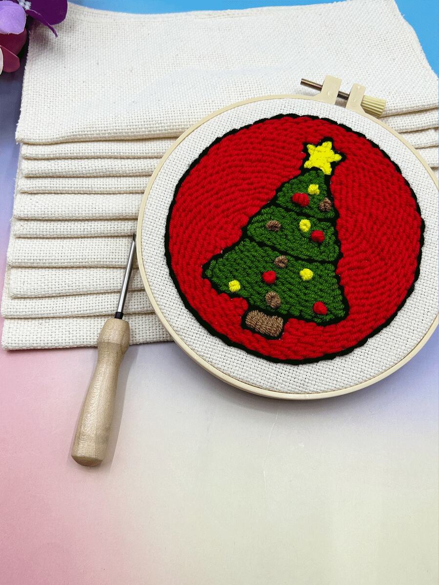 25*25厘米预裁切刺绣布，锁边，适合初学者和练习使用。 - 鎖邊戳繡布 - 查看 1