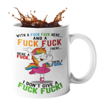 Funny Unicorn Quote Mug, 11oz Ceramic Coffee Mug, Adult Humor Gift - White - View 4