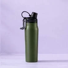 Garrafa Térmica 700ml Inox Parede Dupla Á Qualidade Premium - Verde - Visão 5