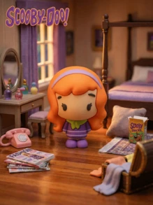 Warner Bros 1pc Scooby-Doo Official Blind Bag - 3D Collectible Mini Blind Box - Random Character Toy, Valentine's Day Gift - Multicolor - View 4