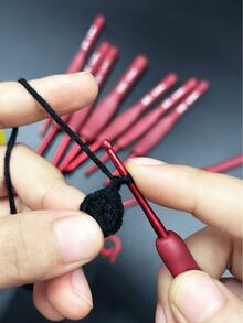 ProCraft Red Soft Handle Metal Crochet Hooks 4pcs Set, With 2 Stitch Markers, 1 Knitting Needle, All-Season DIY Crochet Tools, Suitable For Sweaters, Dolls, Shawls, Ornaments - Red Soft-handled Crochet Hook Set - View 9