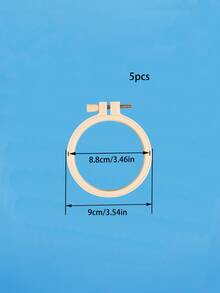 5件套刺绣工具套装，采用竹纹塑料材质，角度可调节，适用于十字绣花环、圆形十字绣绷、刺绣工艺缝纫等。 - 仿竹繡繃圓形 - 查看 12