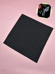 1片/3片/6片装 11ct黑色网格十字绣布，预裁尺寸11.81英寸 x 11.81英寸，清晰网格图案，DIY手工材料，仅限手洗 - 中格布黑色 - 查看 5