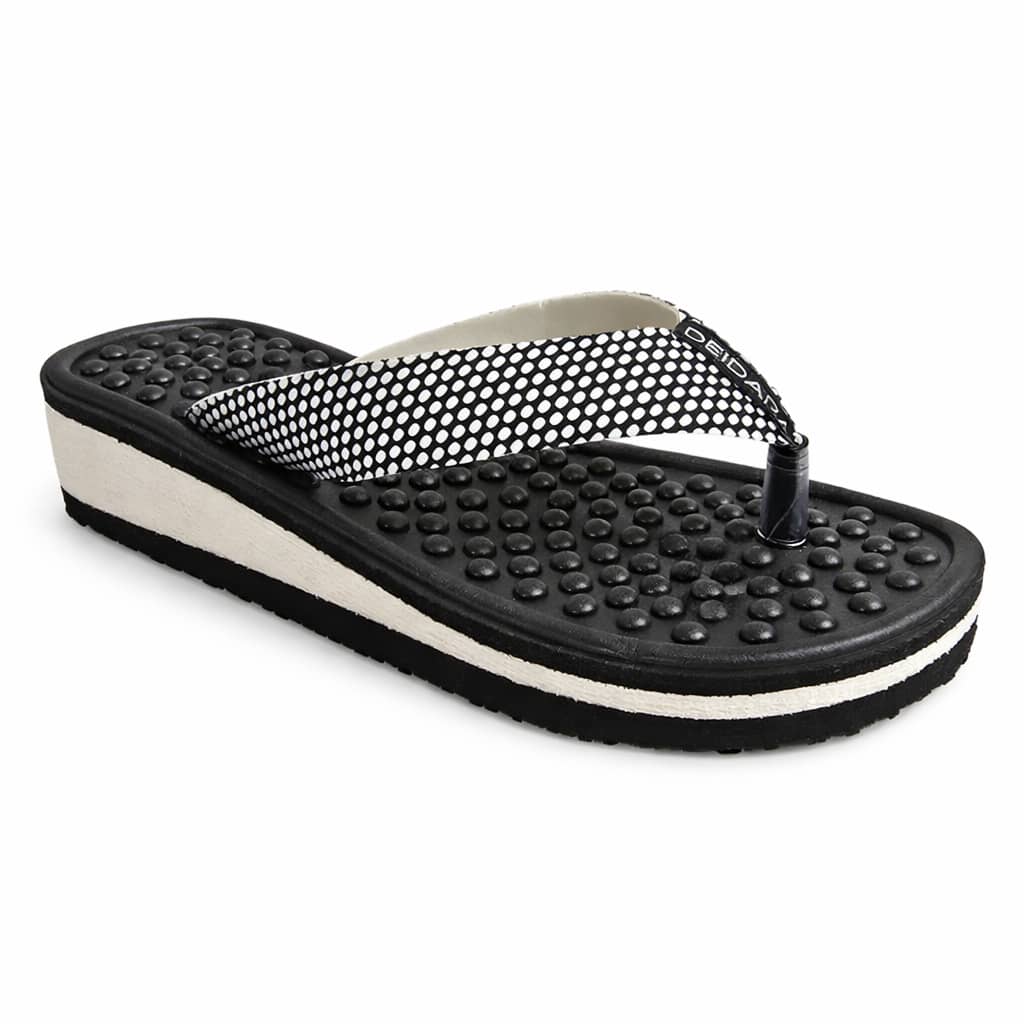 Women Flip-Flops - Đen và trắng - Xem 1