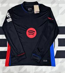 2425 Barcelona Away Match - Yam/Al Long-Sleeved 19 Football Jersey - 紅木色 - 查看 3