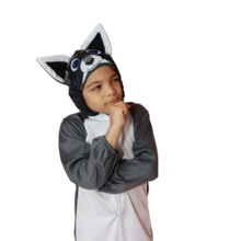 LA CASA ENCANTADA Disfraz Primavera Mapache Unisex Niño - Gris Claro - Ver 10
