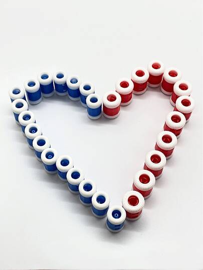 10pcs/Pack Large Size Red/Blue Handmade Knitting Row Counter, Knitting Tracker For DIY Crafting