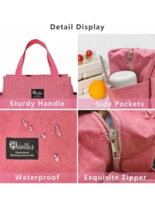 Bộ hộp cơm 3 món, bao gồm hộp cơm, túi giữ nhiệt và cốc ăn sáng, thích hợp cho công việc, trường học và các hoạt động ngoài trời. Bộ hộp cơm, cốc đựng salad, túi giữ nhiệt. Hộp cơm chia ngăn, đồ dùng học tập cho học sinh, hộp cơm, túi đựng cơm. - Nhiều màu - Xem 10