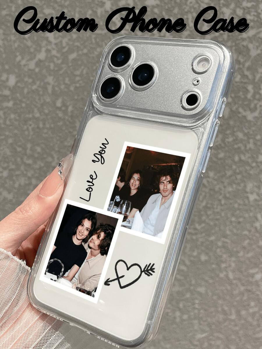 1pc Customized Photo Collage Print TPU Phone Case, Personalized Picture Custom Protective Shell, Perfect Gift For Lovers, Friends And Besties, Compatible With Apple 12 Pro Max, 13 Pro Max, 14 Pro Max, 15, 16 Pro Max, 17 Pro Max, 18 Pro Max, S26u, S25, S24, S23, S22, S21, A57, A37, A16, A17