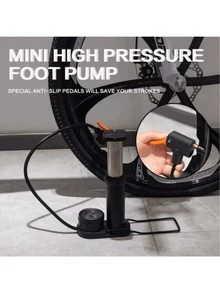 Mini Bomba De Pedal Alta Presión 160 Psi Portátil Practico - A - Ver 5