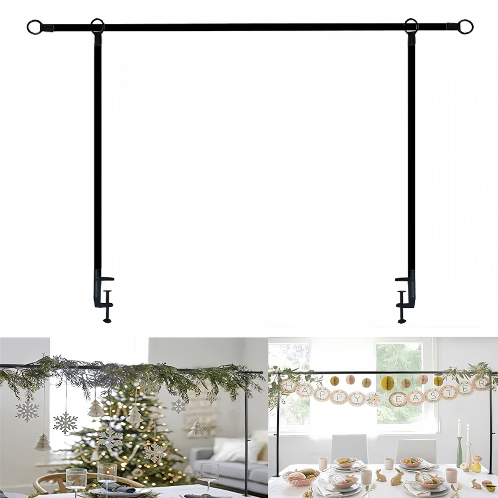 可调节桌架 - 重型铁结构，可伸缩范围 2.6 英尺至 8.5 英尺 - 适用于婚礼、生日、万圣节、圣诞节装饰 - 无需用电，派对活动家居装饰 - 坚固的派对拱门，高品质设计，节日展示，DIY 爱好者的理想之选