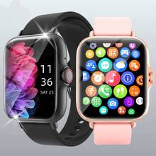 1.83" Multi-Function Smart Watch (Call/Dial), With SMS And Call Function, Built-In Various Sports Modes, Pedometer, Weather Reminder, Suitable For Men And Women As Holiday Gift - 黑色 - 查看 1