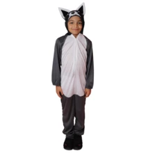 LA CASA ENCANTADA Disfraz Primavera Mapache Unisex Niño - Gris Claro - Ver 7