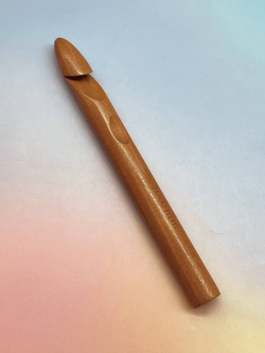 大号碳化竹钩针,15mm/20mm/25mm可选 | 圆柱形手柄粗线钩针,适用于粗线、猫尾线 | 专业地毯钩针,用于制作地毯、垫子、壁挂、枕头、毯子、靠垫、门垫等。 - 大號圓珠 - 查看 1