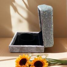 奢华复古水钻手链首饰盒，多功能首饰盒，中秋节生日礼物盒 - 彩色 - 查看 3