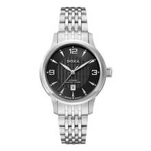 Women's Doxa Watch,Automatic Movement,Sapphire Crystal,Stainless Steel Bracelet,Swiss Made D148SBK - Black - View 6
