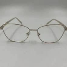 Elegant Party Style. Copper Alloy. No Glasses. All Seasons. Affordable Luxury In Geometric Style: Retro Black And Gold Eyeglass Frames With Gold Accents. - 金色 - 查看 5