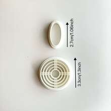 2件套DIY软陶耳环模具 - 线圆切割器，用于珠宝制作，软陶耳环吊坠工艺工具，适用于耳环、胸针、吊坠、陶瓷模具，高精度软陶切割模具 - 白色 - 查看 6